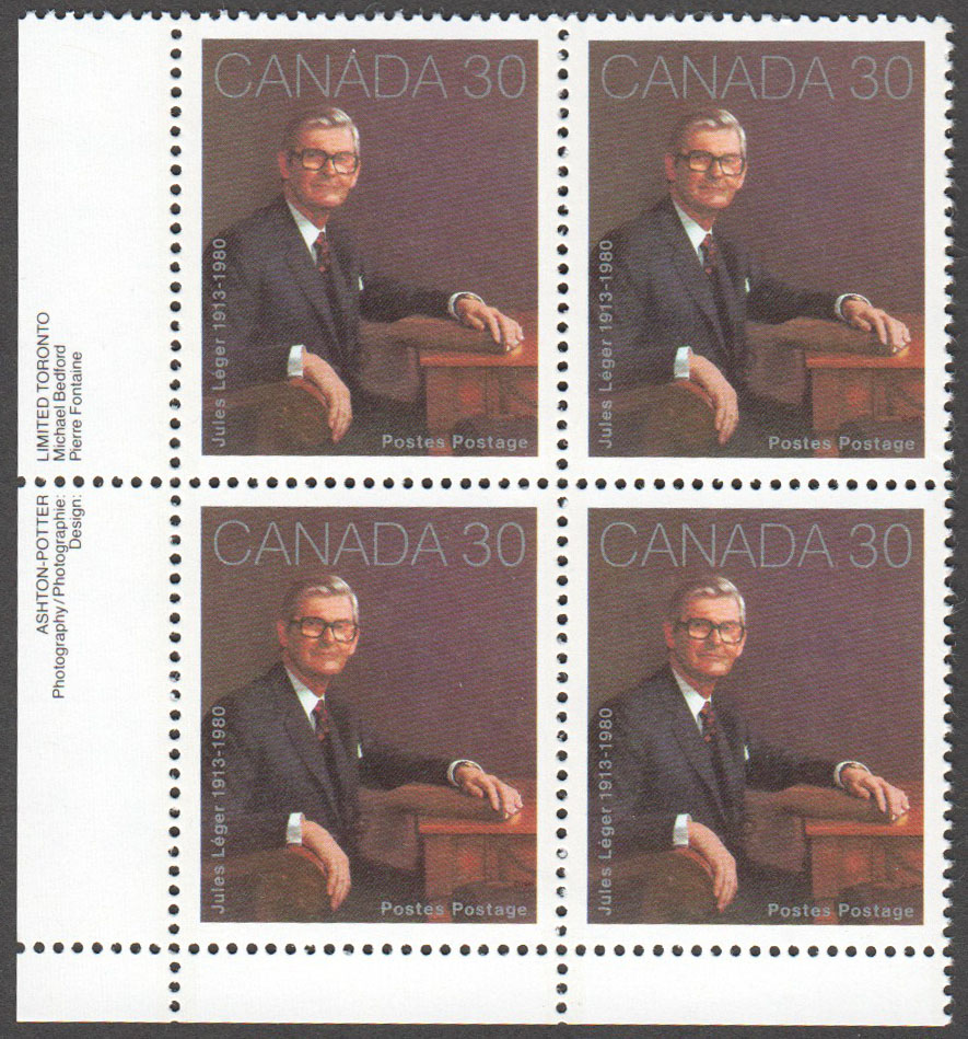 Canada Scott 914 MNH PB LL (A3-2) - Click Image to Close